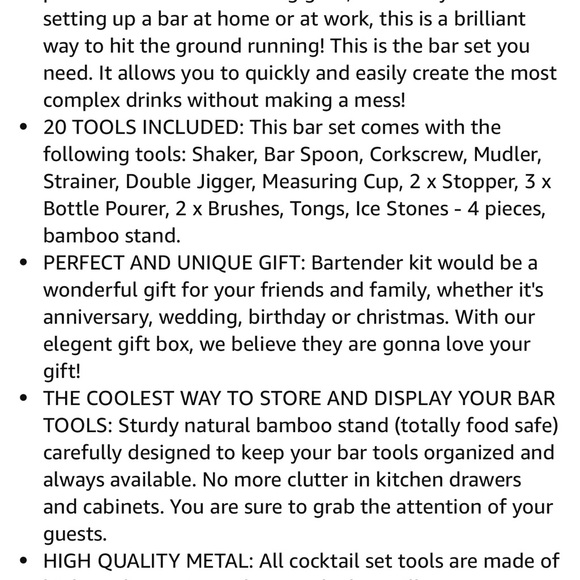 Bartender Set - Picture 6 of 10